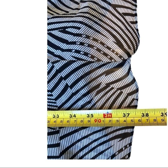 Ted Baker Emidius Zebra Print Silk Strapless Dress EUC - Picture 9 of 11